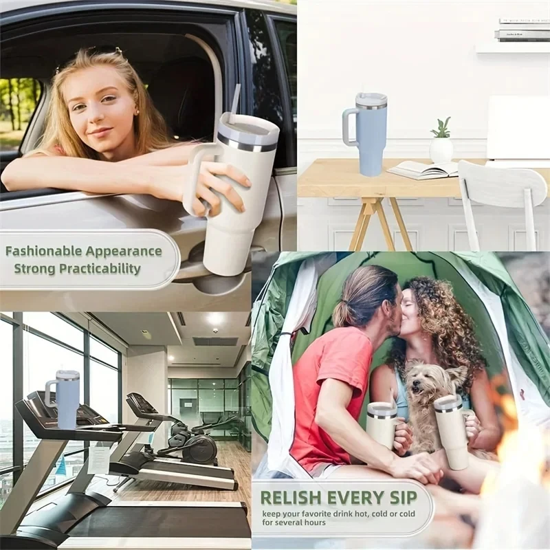 40oz زجاجة مياه حرارية الفولاذ المقاوم للصدأ سيارة فنجان القهوة فراغ معزول المحمولة الصالة الرياضية زجاجة ماء الرياضة في الهواء الطلق درينكوير
