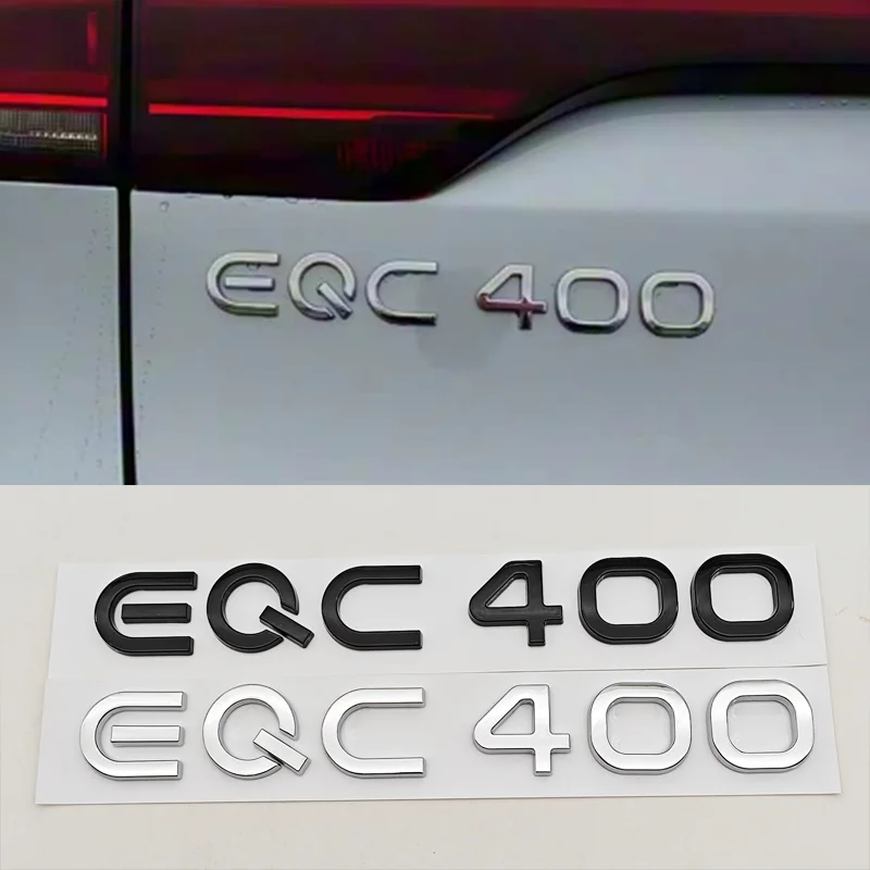 NEW Energy Car ABS Sticker Logo EQC400 Rear Trunk Badge Sticker Emblem Decals For Mercedes Benz EQC Class EQC 400 Accessories