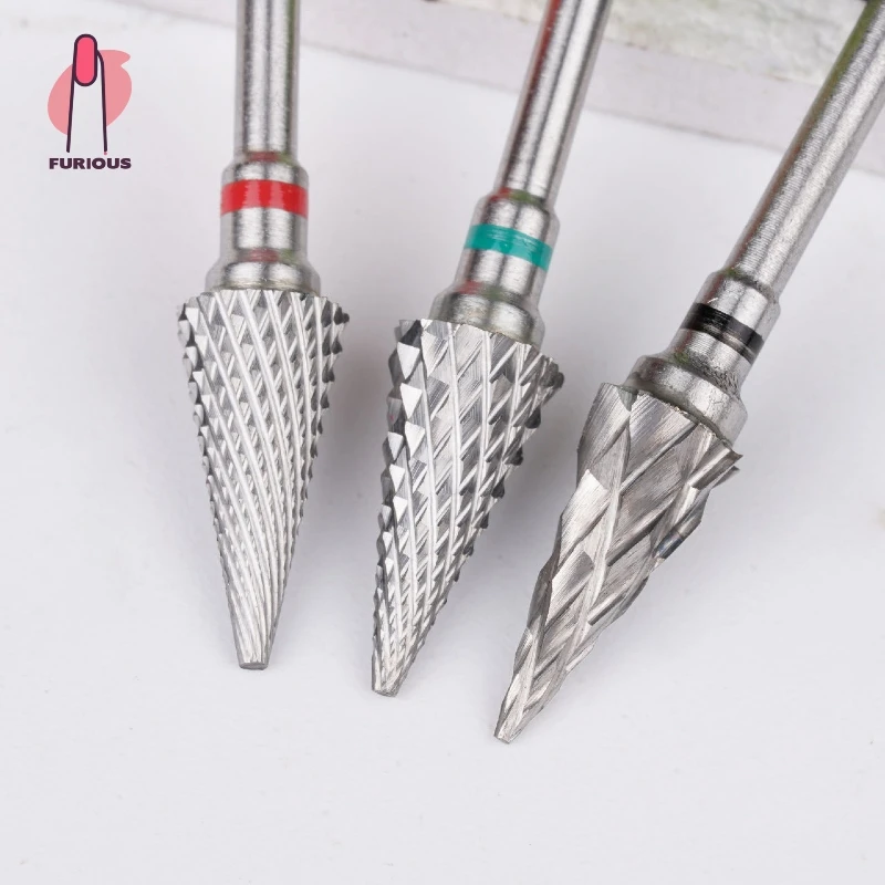 Hoge kwaliteit taps toelopende nagelboor braambits voor manicuremachine voor nagelriemgel polijsten verwijderen thuissalon
