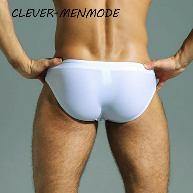 Men's Sexy Summer Beach Bikini Swimming Briefs Swimsuit Fashion Fetish Beach Breathable Large Pouches Surf Shorts Beachwear