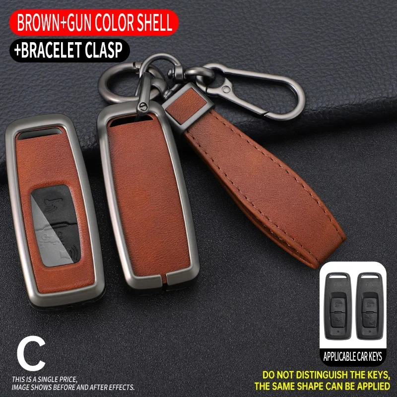 For Honda Adv 350 PCX 125 PCX160 AV 350 SH350i VISION 110 2021 2022 2023 Zinc Alloy Leather Remote Key Case Cover Shell Holder