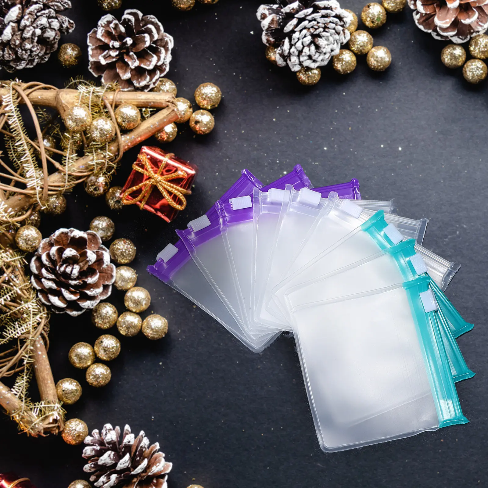 

30 шт. матовых пакетиков для таблеток, дорожный органайзер для лекарств, маленькие компактные пакеты для таблеток из материала EVA, многоразовые, с надежной застежкой, легко использовать