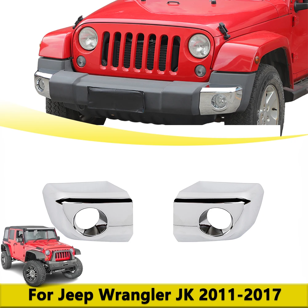 

Front Bumper Corner Protector Cover Trim For Jeep Wrangler JK 2007-2017 Bumper Frame Exterior Mouldings Car Styling Accessories