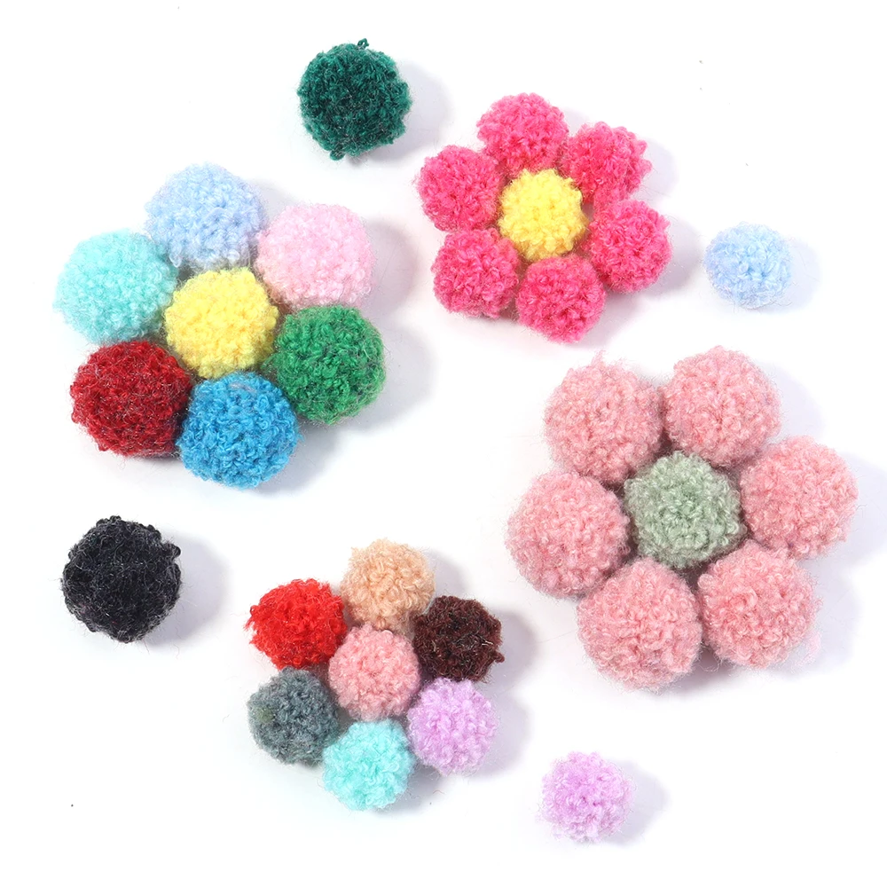50/100 قطعة رقيق لينة بوم بومس أفخم Pompom الكرة 15/20 مللي متر Crafts بها بنفسك الحرف أضاليا لعب الأطفال اليدوية DIY بها بنفسك لوازم الخياطة الحرفية