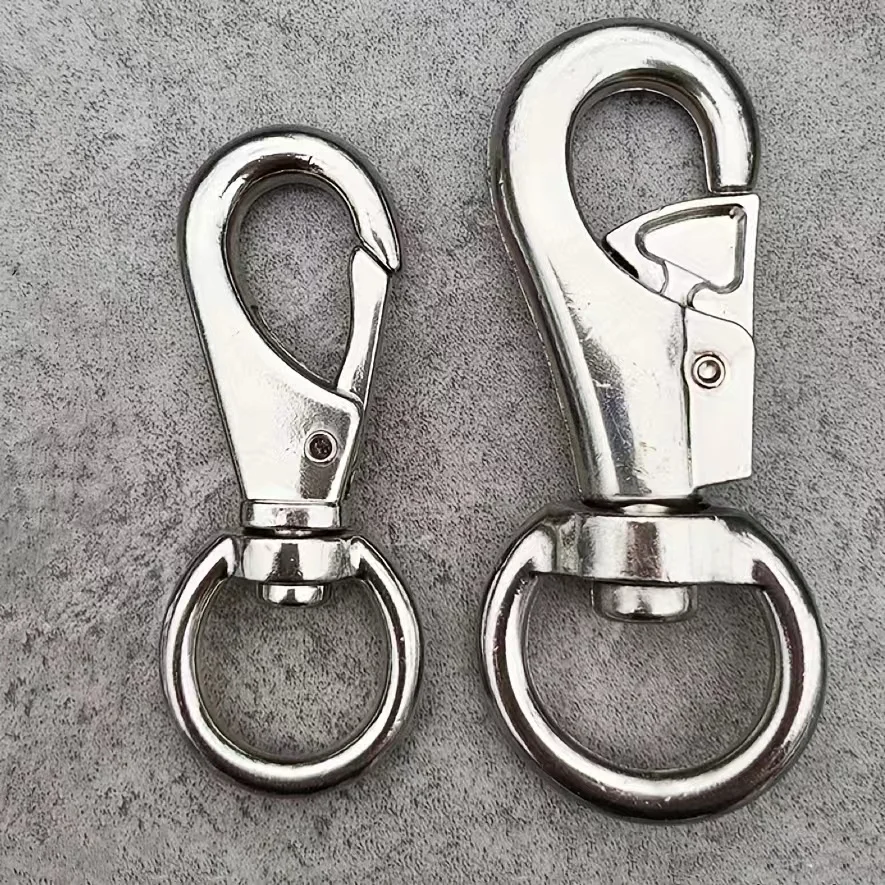 

Металлические двойные пряжки с многосторонним вращением, 360 градусов, крючок-брелок, пряжка для поводка, пряжка для тягового каната