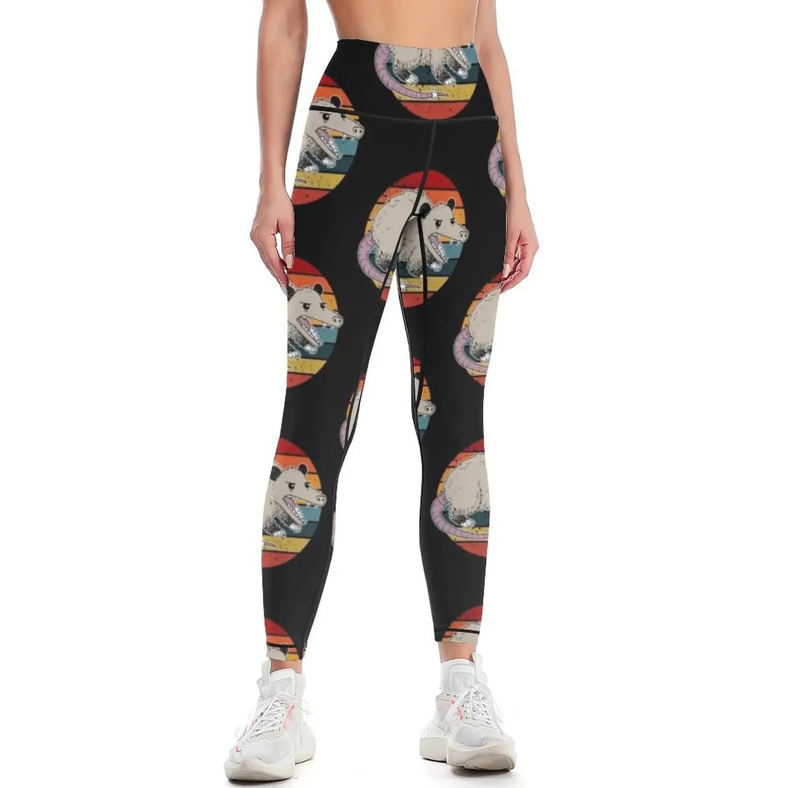 

Funny Possum Vintage Design Leggings sportswear gym sports for gym sports for Sportswear woman gym Womens Leggings