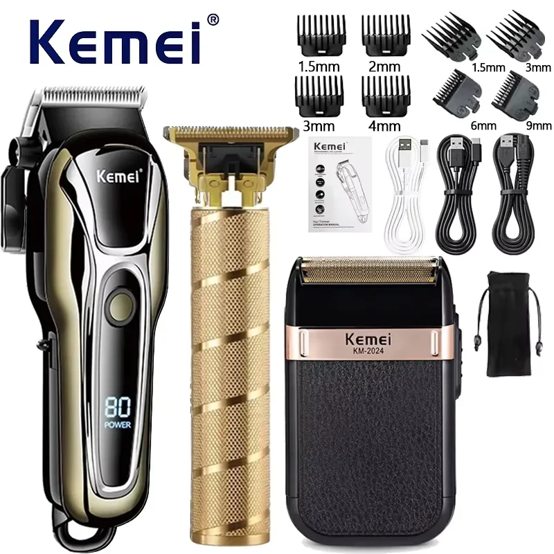 Clipper Electric Hair Trimmer for Men Electric Shaver Professional Men's Hair Cutting Machine Wireless Barber Trimmer Clippers