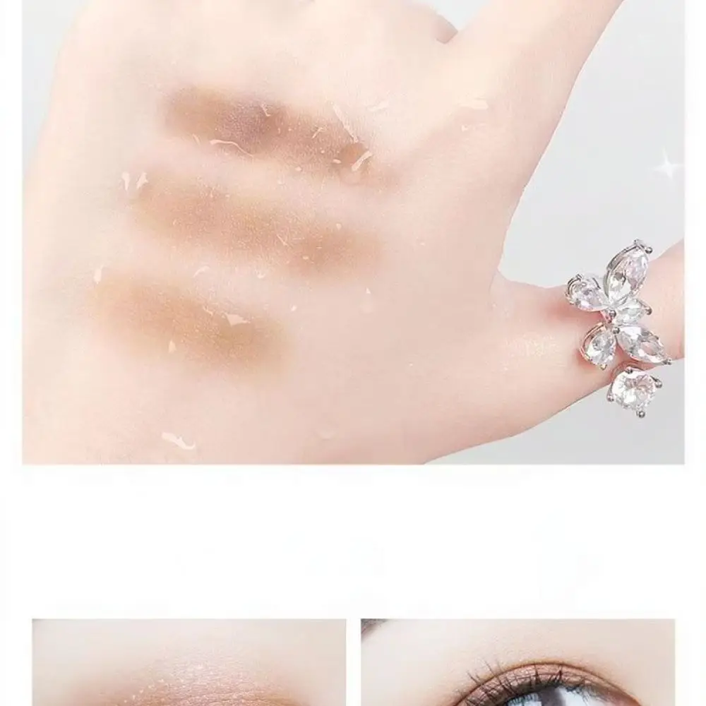 Natural 3 Tone Eyebrow Powder Palette Waterproof Long Wearing Brow Filler Precise Shaping Makeup Cosmetic Kit Women