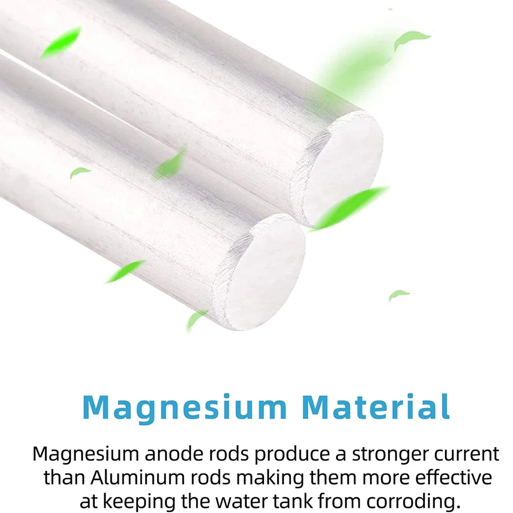 2 Pack 1/2Inch NPT RV Water Heater Anode Rod Magnesium-Anode Rod With PTFE Tape For Atwood Heaters 11553, For RV, Camper