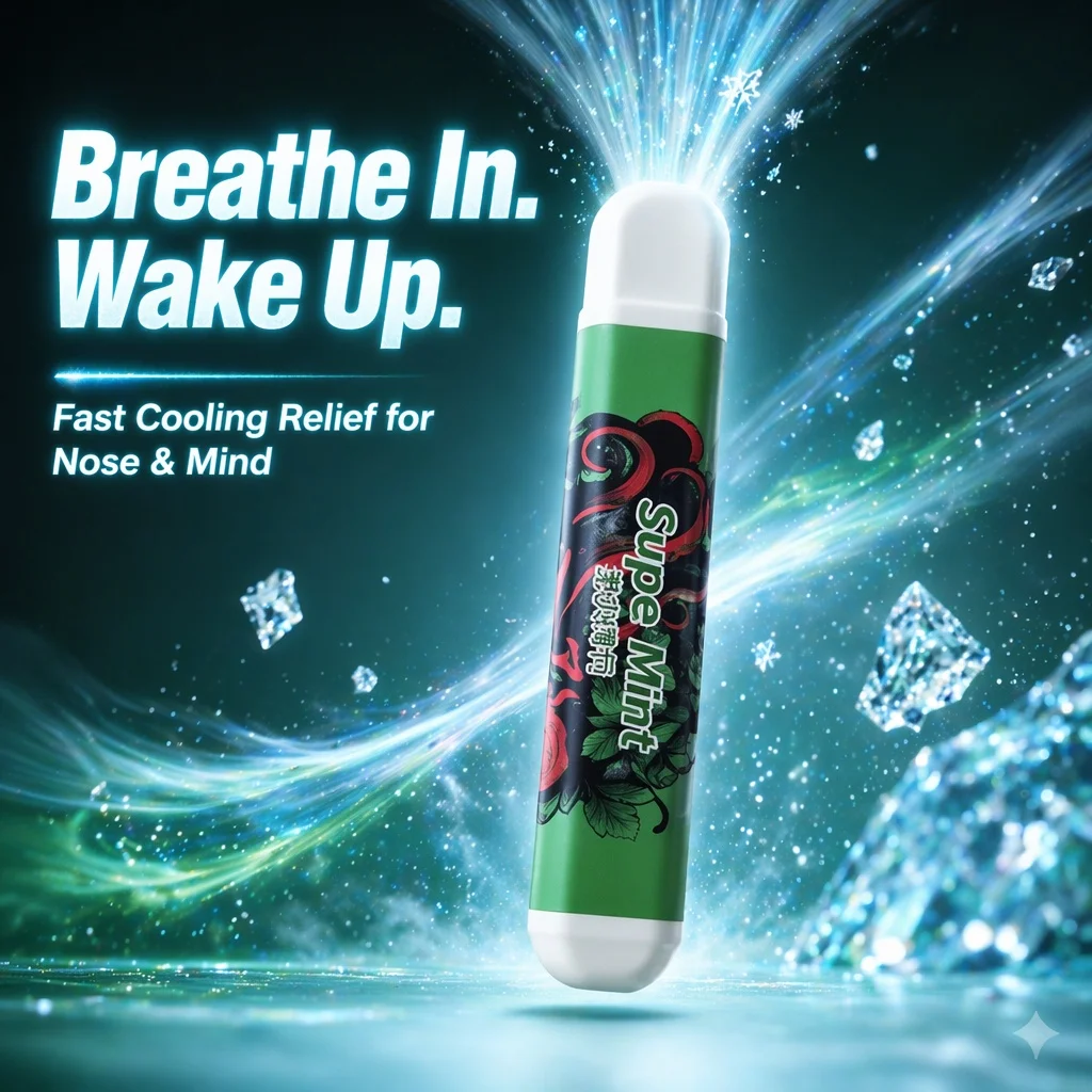 FEATX Fruit Replacement Inhaler Stick Mint Fresh Breath Non-Electronic Nicotine-Free Herbal Smok Alternative Portable Oral Stick