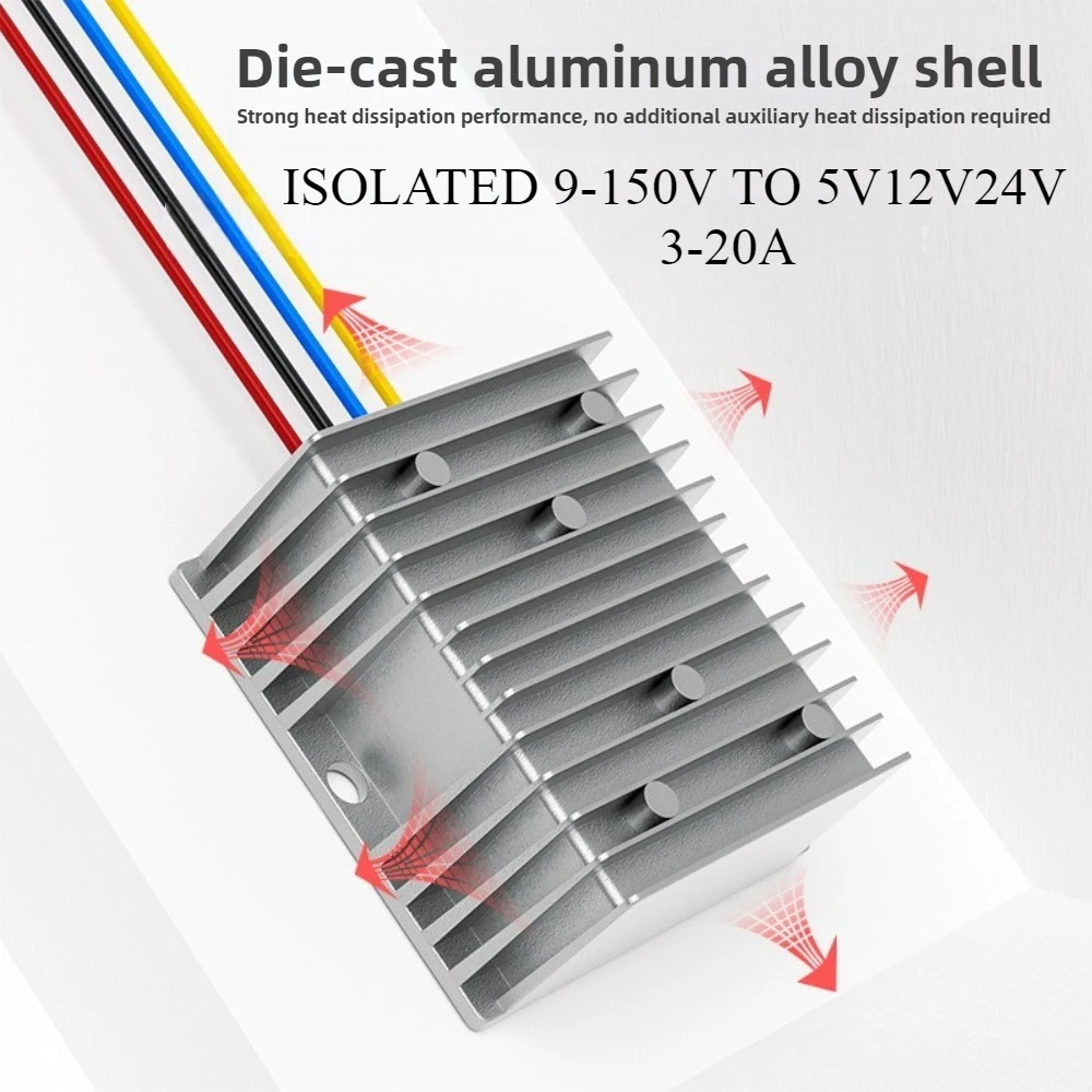 Isolated 84V 72V 60V 48V36V 24V12V 100V DC to 24V 5V 12V DC Regulator Buck Step Down Voltage Converter 100 Volt to 5V 12 Volt