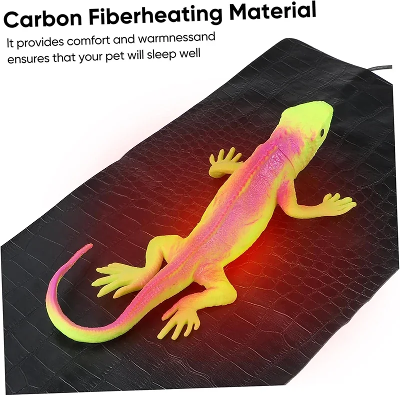 USB Heating Pad PU Reptile Pet Heating Pillow Scratch-proof Waterproof Pad Three-speed Temperature-regulating Insulation Pad