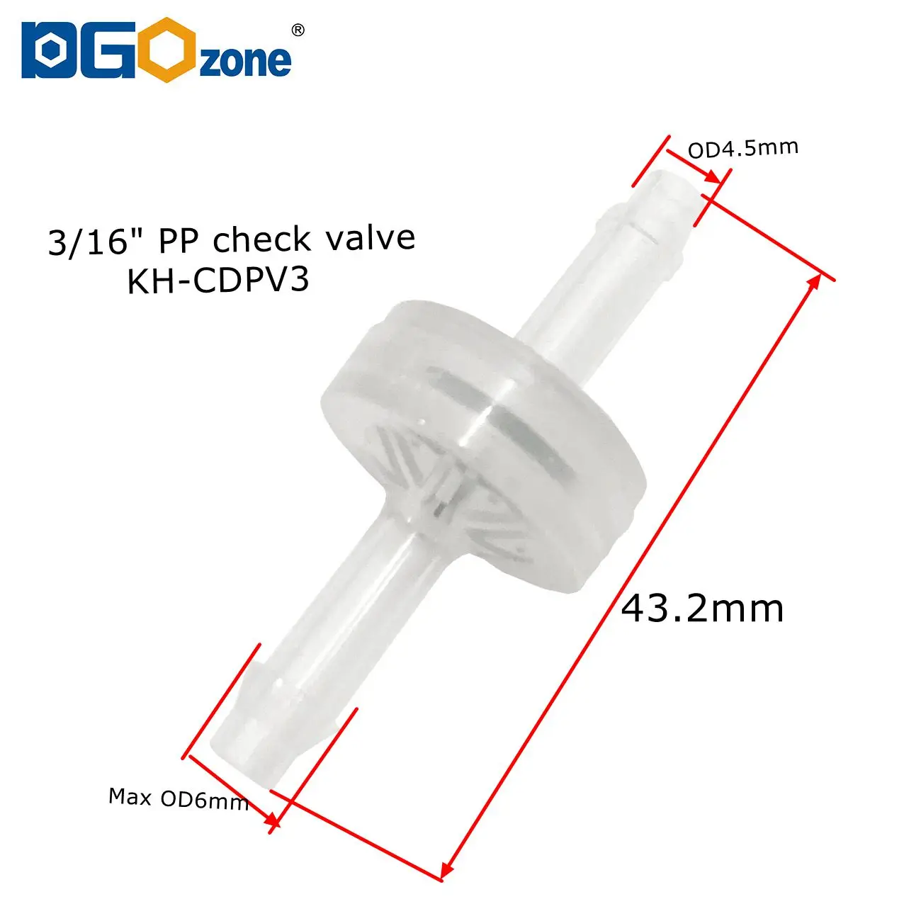 Clapet anti-retour en plastique PP pour aquarium, empêche le reflux d'air et de liquide, assujetà sens unique, livraison gratuite, 1/8 po, 3/8 po, 1/4 po