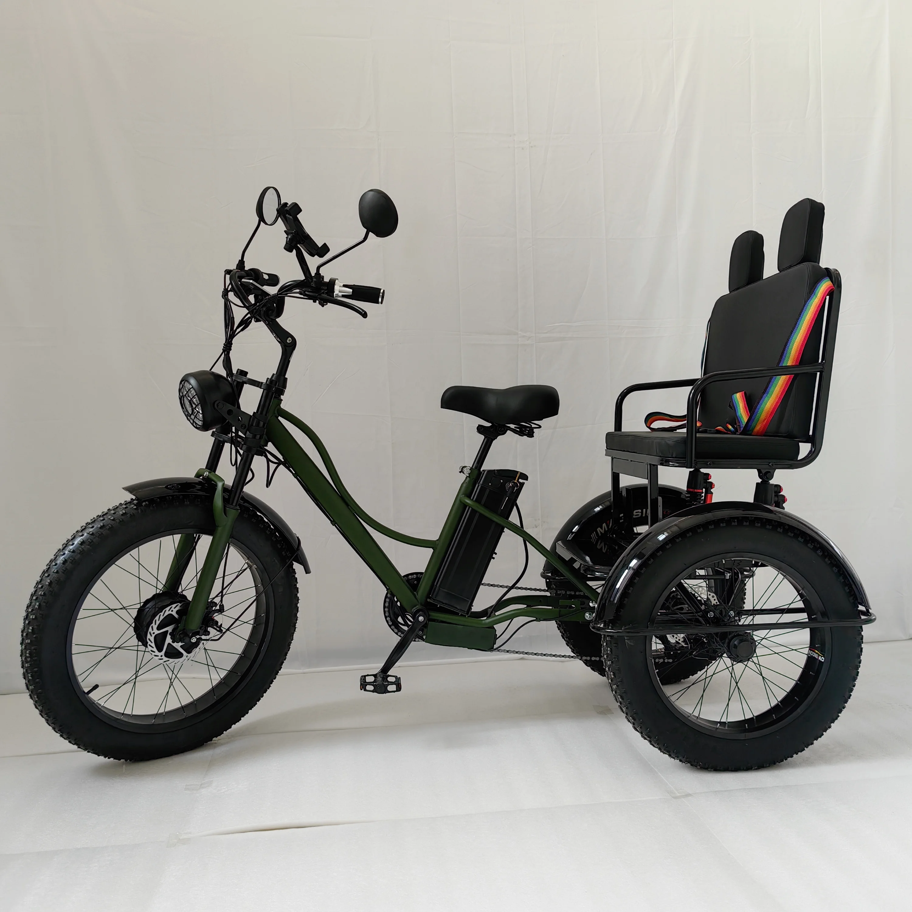 نموذج جديد الدهون الإطارات المسنين مركبة كهربية 3-عجلات المفتوحة دراجة ثلاثية العجلات الكهربائية E العربة للركاب ونقل البضائع