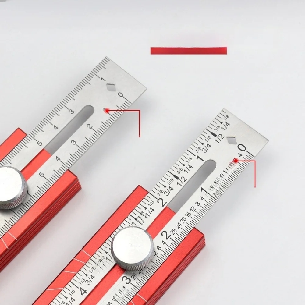 Precision Folding Ruler with Preset Angles 15 30 45 60 75 90 Degrees Depth Measurement and Horizontal Leveling