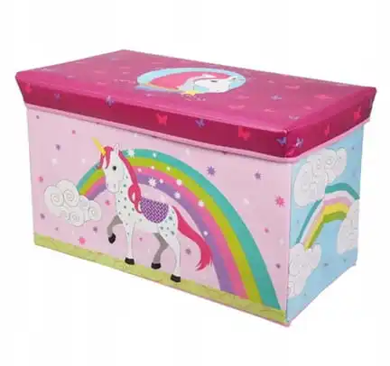Kinderspeelgoedkrat UNICORN 60x30x35cm Organizer met MDF