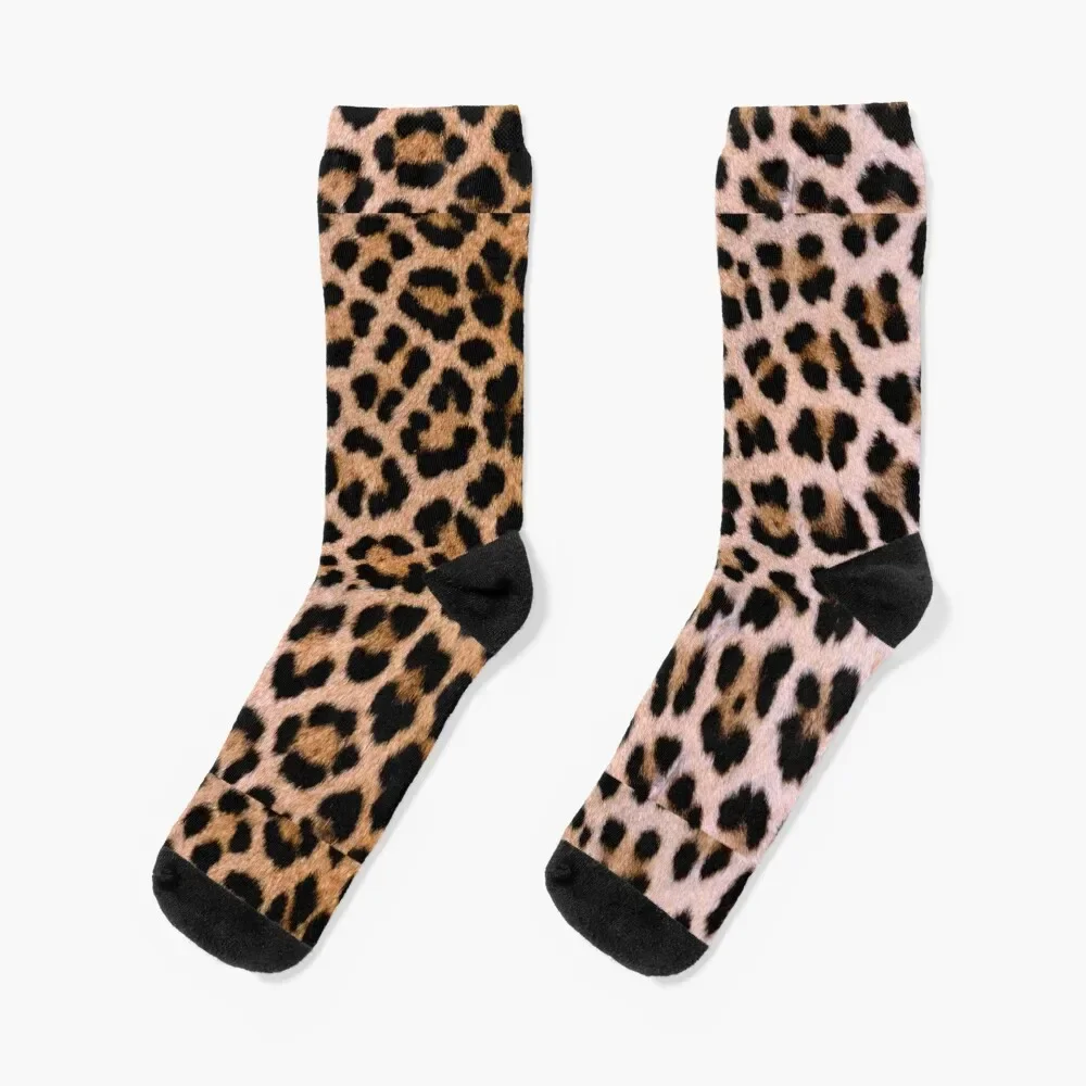 Cheetah Print Socks set Stockings compression sports and leisure shoes Socks Women Men's