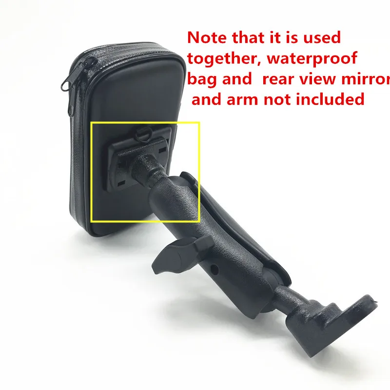4 Hole Claws AMPS Adapter Plate Rubber Ball Head Mount Bracket for Arkon Robust Mount Series  for Gopro Garmin GPS DVR