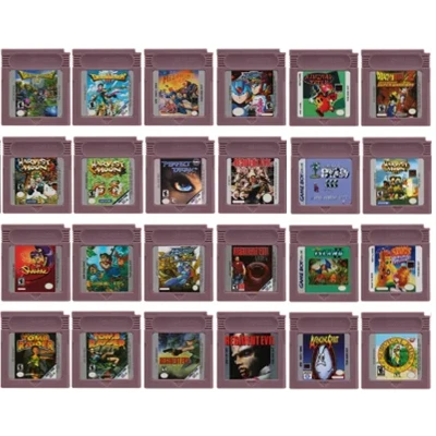 Cartucho de juegos GBC de 16 bits, tarjeta de consola de videojuegos Super Warriors Island Mega Man Harvest Moon para GBC/GBA