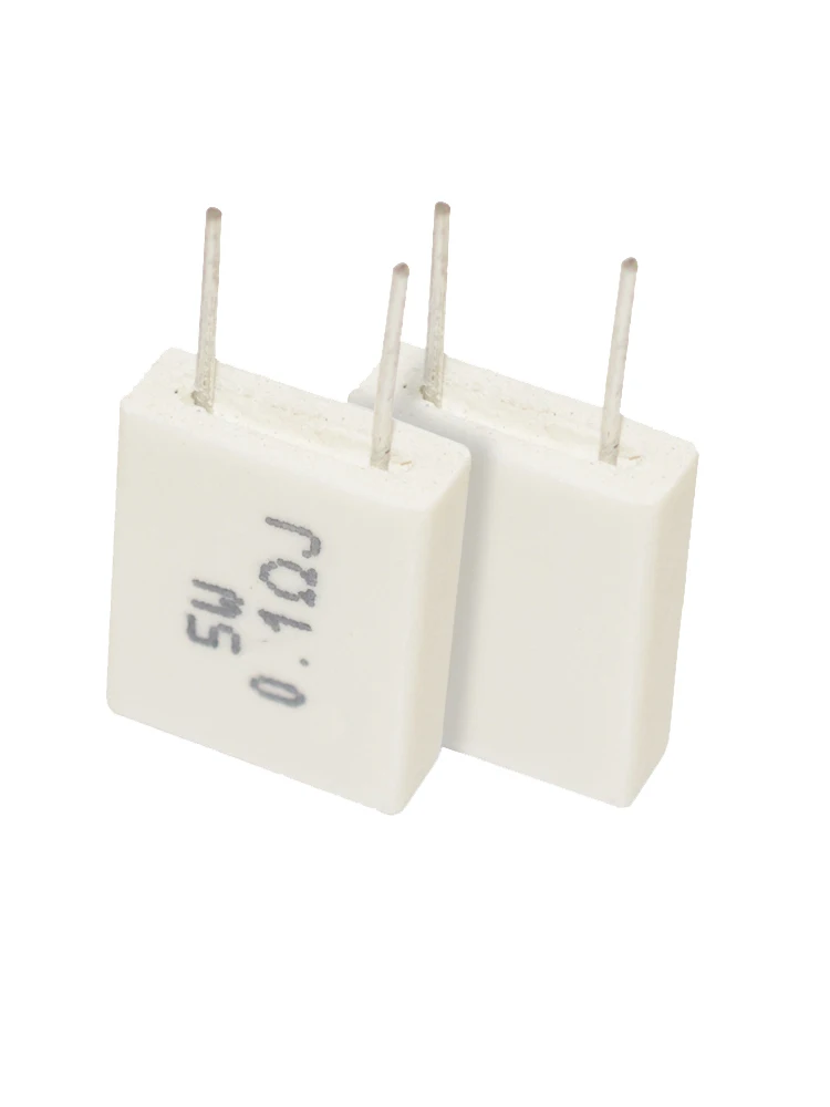 5pcs 5W 4R 4Ohm Non-inductive Ceramic Cement Resistor