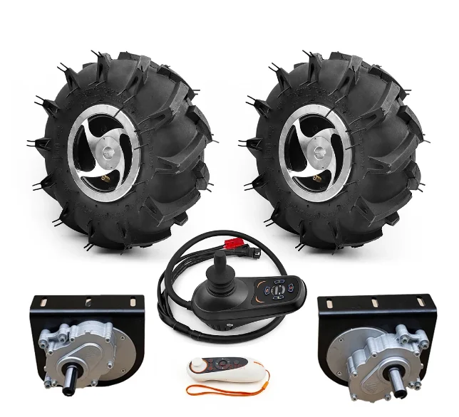700W Motor Conversion Kit for Orchard Garden Electric Lawn Mower Cart DIY  with 10in Wheel Farm Agricultural Tools