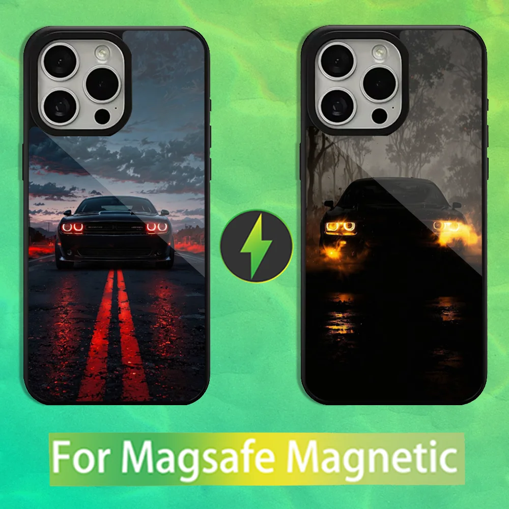 

D-Dodges Challengers-SRT Car Phone Case For iPhone 16,15,14,13,12,11,Pro,Max,Plus,Mini,Magsafe,Magnetic Wireless Charging Case