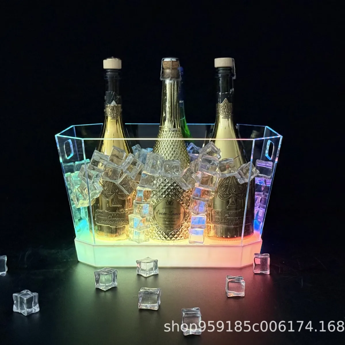 

Bar KTV special ice bucket acrylic colorful luminous ice bucket champagne king cocktail wine luminous bucket