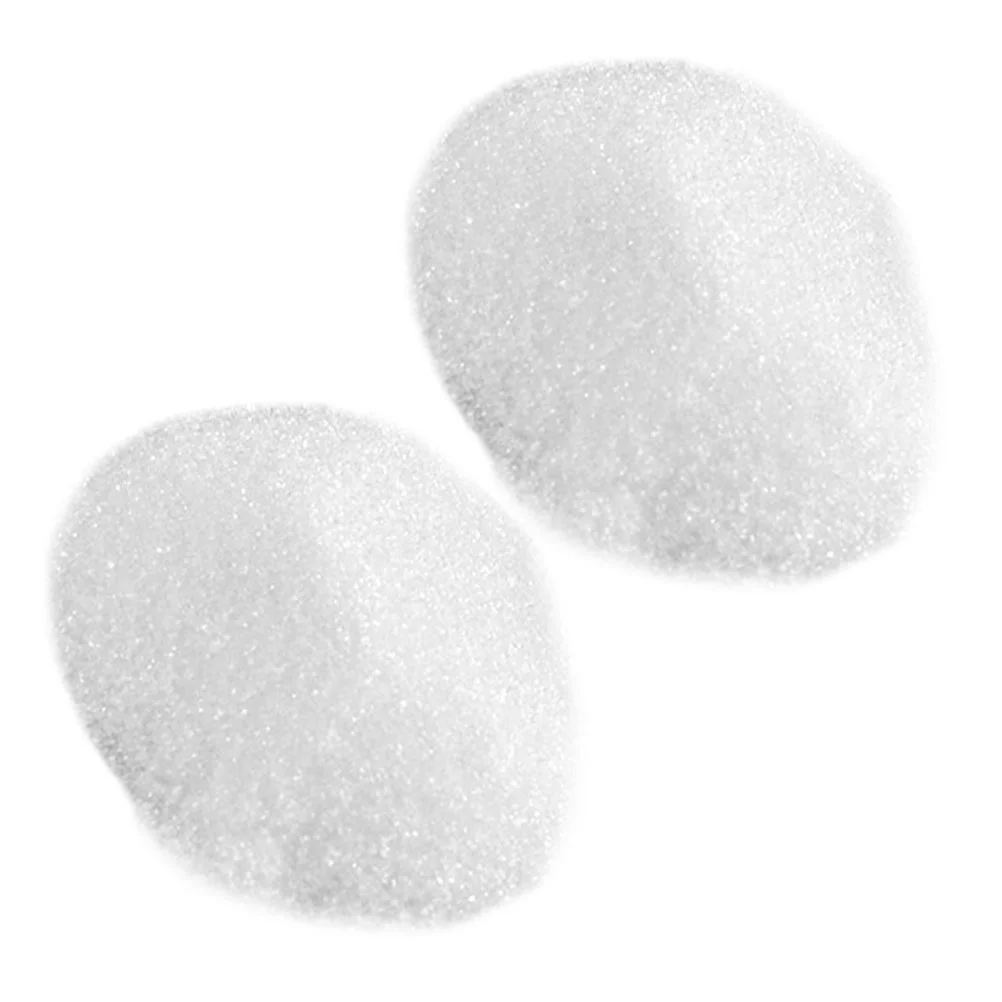 

2 Pack Simulated White Sugar Ornaments for Crafts Decorations Chocolate Granulated Supply Model Decorative Fake Artificial