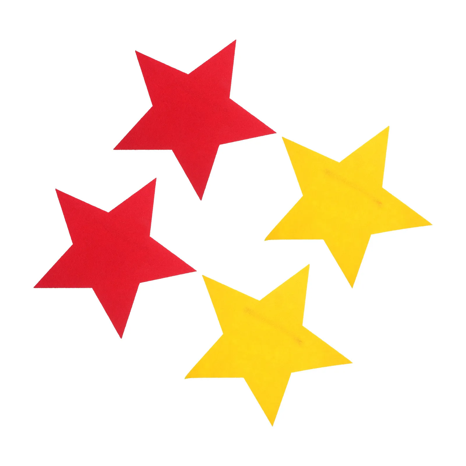 

4Pcs Non-Woven Star Cutouts Handheld Lightweight Five-Pointed Star Props for Dance Performance Sports Meet Party Entrance Stage