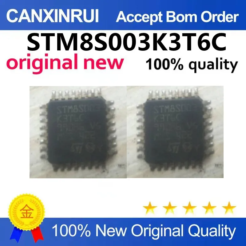 STM8S003K3T6C microcontroller chip LQFP32 8-bit microcontroller can be shot directly