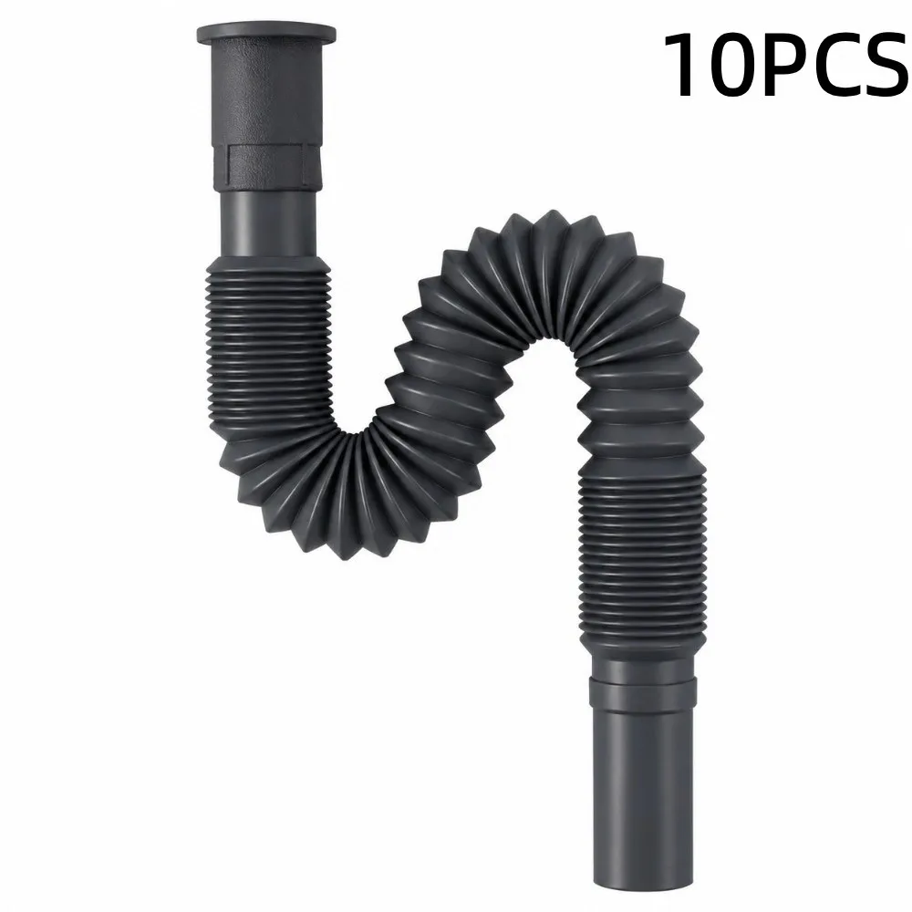 Flexible Silicone Sink Drain Hose Anti Odor Soft Silicone Sink Drain Accessory Easy Install Bendable Replacement Pipe Wash Basin