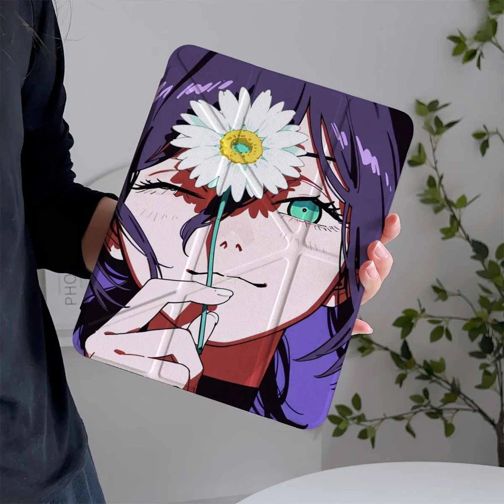 Chainsaw Man Reze For Samsung Galaxy Tab A8 A9 A11 S6 S7 S8 S9 S10 FE Plus Lite Protective With Pen Slot Tablet Case