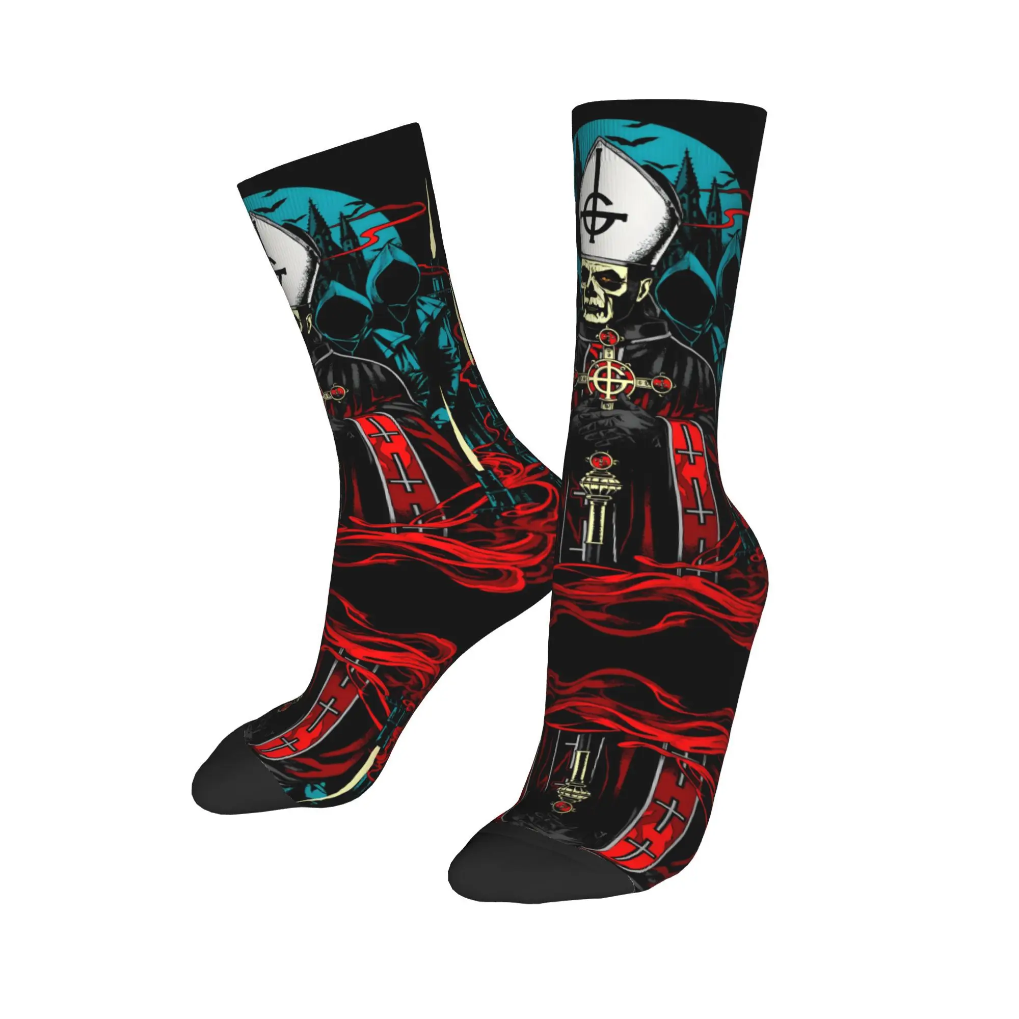 Benutzerdefinierte G-Ghosts Heavy Metal Band Männer Frauen Crew Socken Unisex Neuheit Vintage Frühling Sommer Herbst Winter Kleid Socken