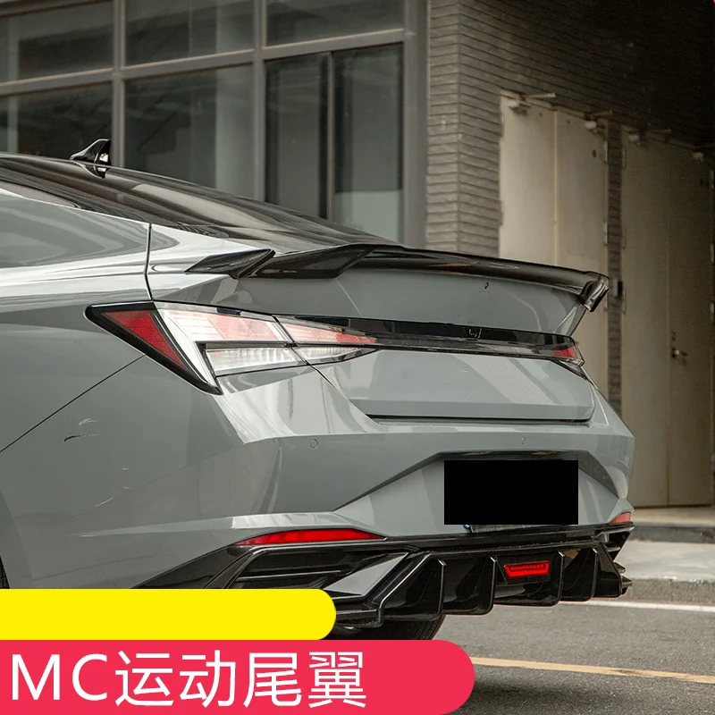 Tail Wing for Hyundai Elantra 7th 2021-2024 modified new style Rear spoiler body kit Car Accessories