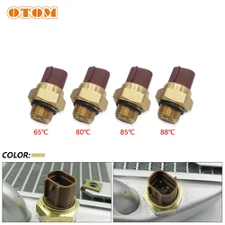 OTOM Motorcycle Water Tank Thermostat 65℃ 80℃ 85℃ 88℃ Fan Radiator Temperature Sensor Switch Motocross Universal Accessories