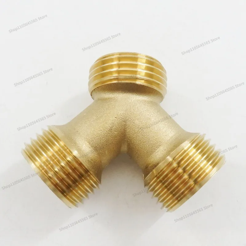 For 6-point Brass Three-way Adapter, One in Two Out Water Separator, Dishwasher Three-way Connector
