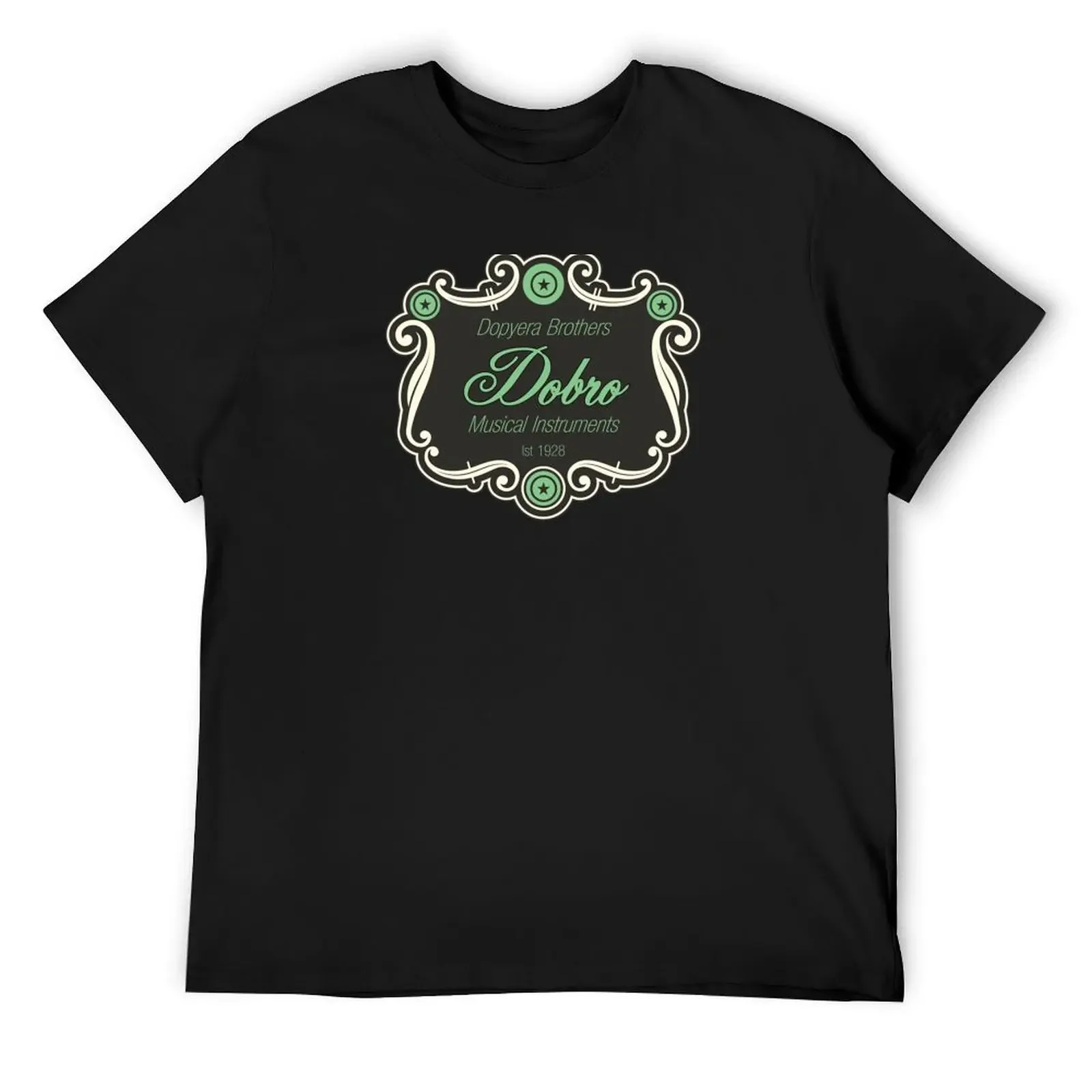 Very Old Dobro 1928 Sign T-Shirt plus size tops hippie clothes big and tall t shirts for men