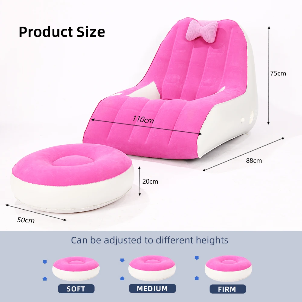 多機能インフレータブルソファベッドエアクッションカウチソファセット（ビーチでの睡眠用）