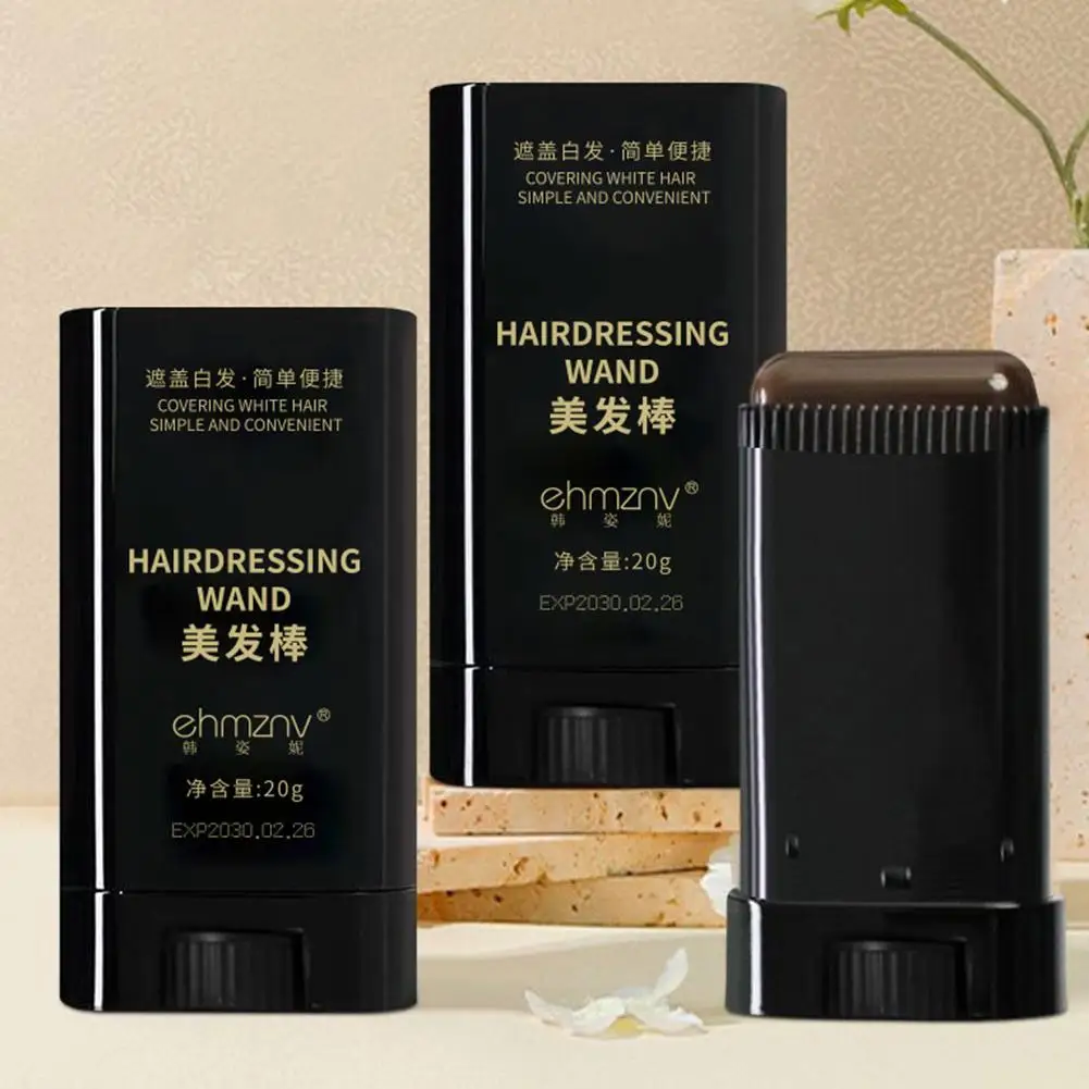 2-in-1 Instant Comb Hair Dye, Touch up Comb, Waterproof Sweat proof Hair Dye Comb for Gray Hair Coverage Beard Hair Color Stick