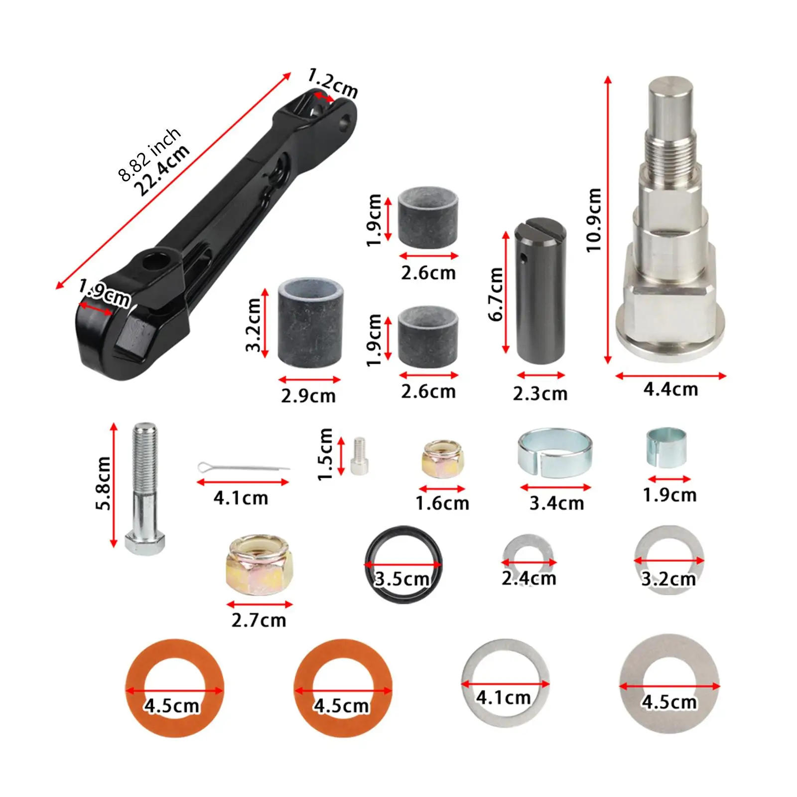 ชุดพินเพลาแขนพวงมาลัย Gimbal ด้านบน 866718 A01 98230A1 ชุดข้อต่อทนทาน
