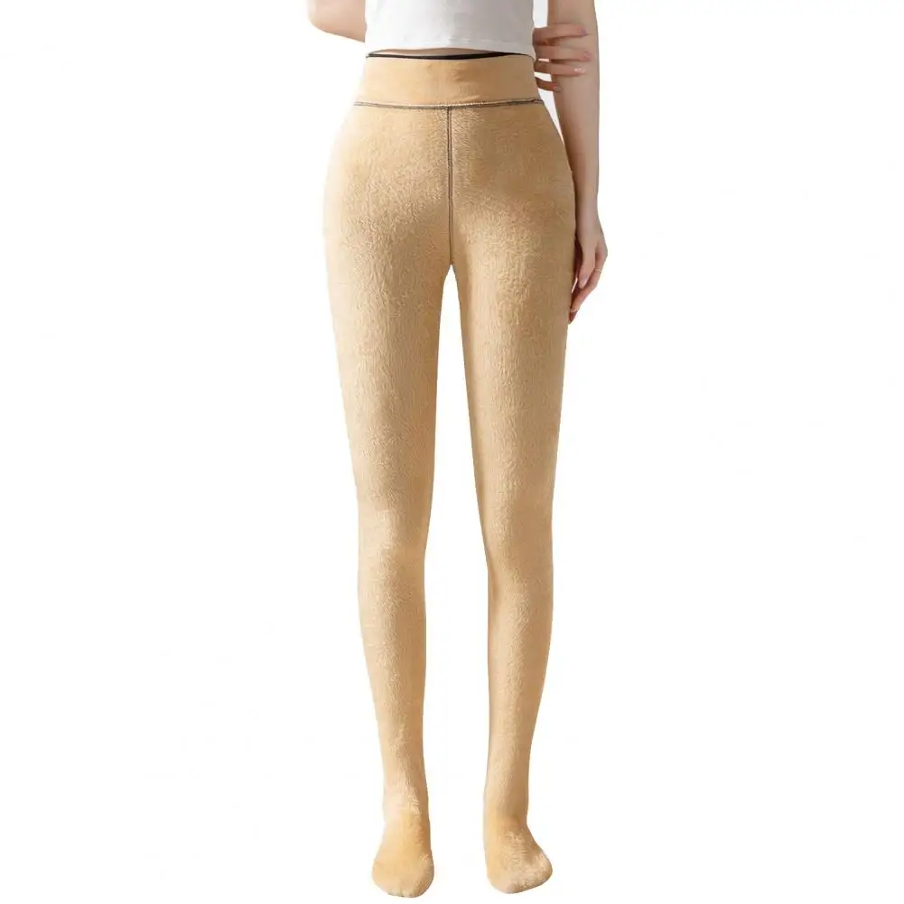 ถุงน่องบุขนแกะสำหรับผู้หญิง ถุงน่องฤดูหนาวเนื้อบางเบา อุ่นสบาย แบบโปร่งแสง ถุงน่องหนาเก็บความร้อน ยกกระชับสะโพก