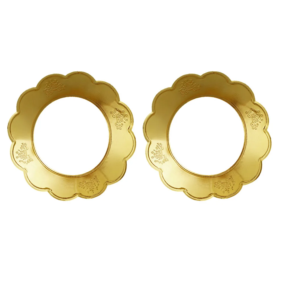 

2Pcs Round Incense Burner Hood Thickened Alloy Cover Strong Wear Resistant Easy Install Vintage Incense Burner Guard for Home