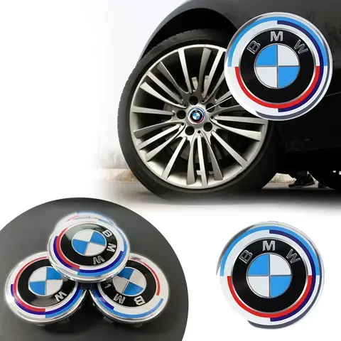 4개입 60mm 개조 차량 휠 허브 센터 커버는 BMW 타이어 센터의 60mm 직경 커버 부품에 적합합니다.