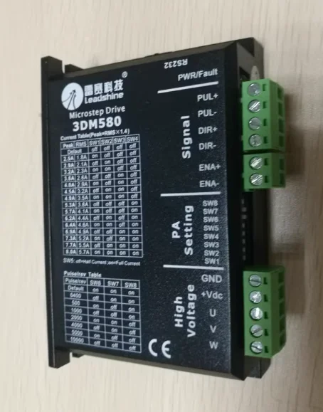 

Driver 3DM580 Stepper Driver DC18-50V, Suitable For Three-phase Nema23 Nema34 Stepper Motor