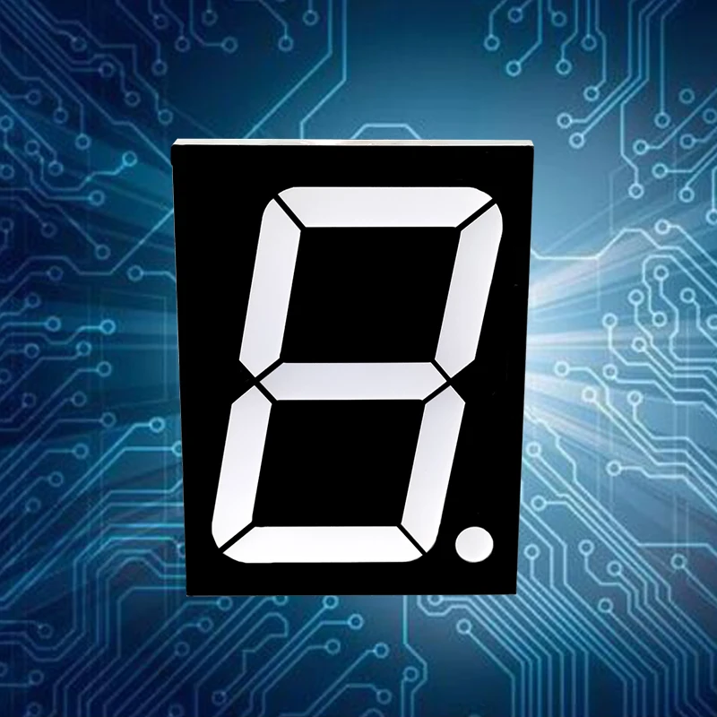 Customized LED Digital Electronic Accessories Panel Display Blue Green Red Orange White Nixie Tube 2.3 Inch 1-digit Led Tube