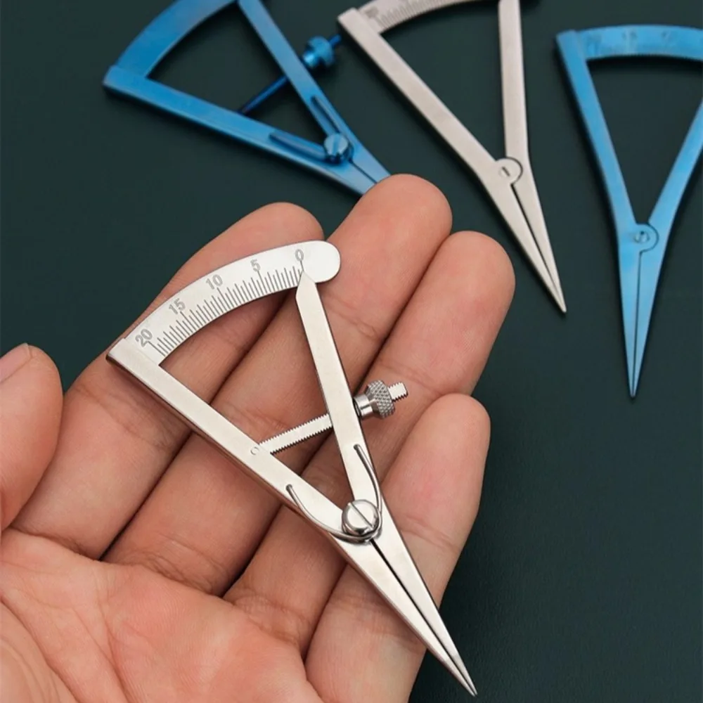 まぶた測定定規ステンレス鋼アイゲージ正確な二重まぶた手術測定ポータブルアイツール家庭旅行用