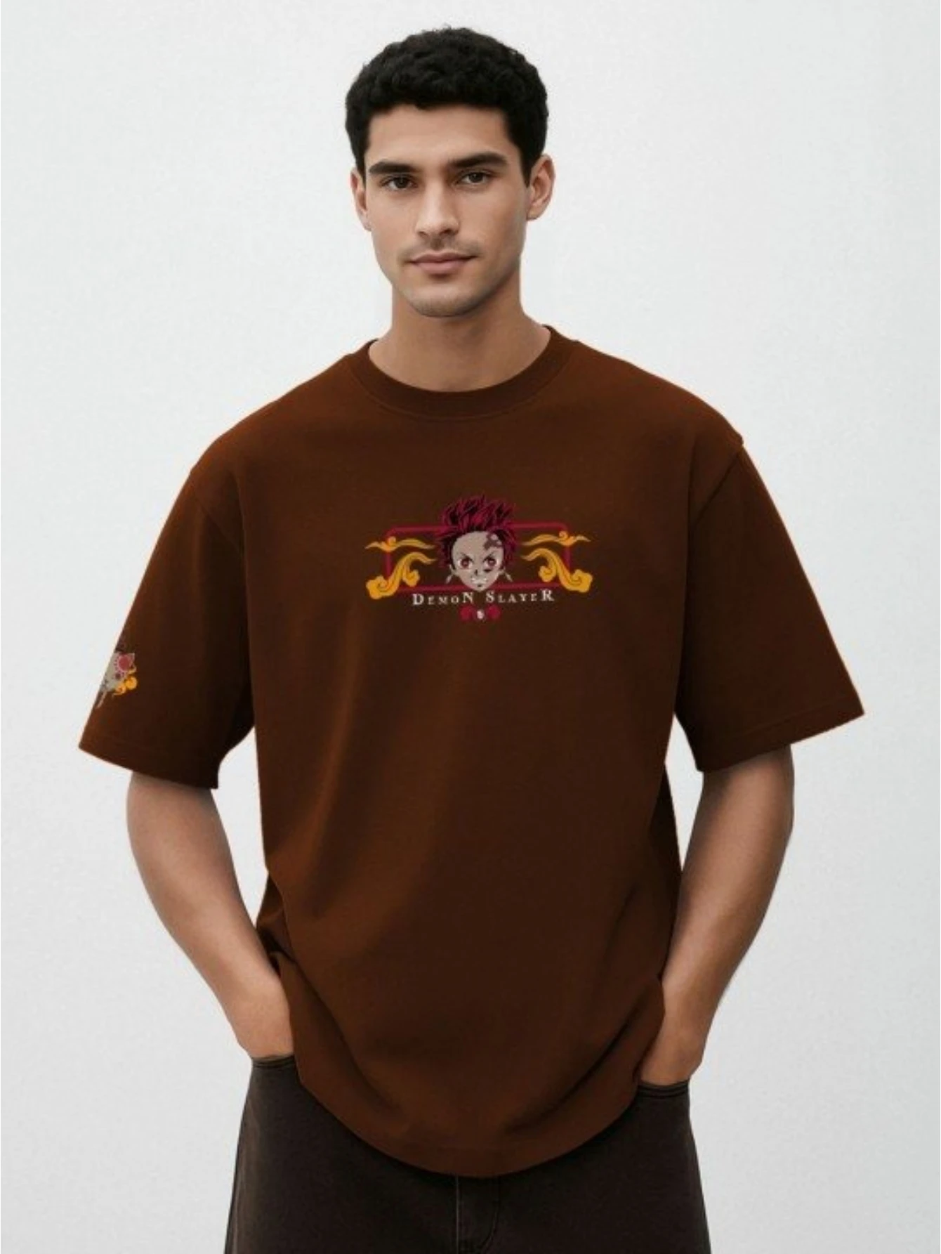 Tanjiro Demon Slayer Anime Gedrukt Oversized Grafische T-shirt Man Vrouwen Korte Mouw Tee Zomer Y2k Casual Tops Herenkleding