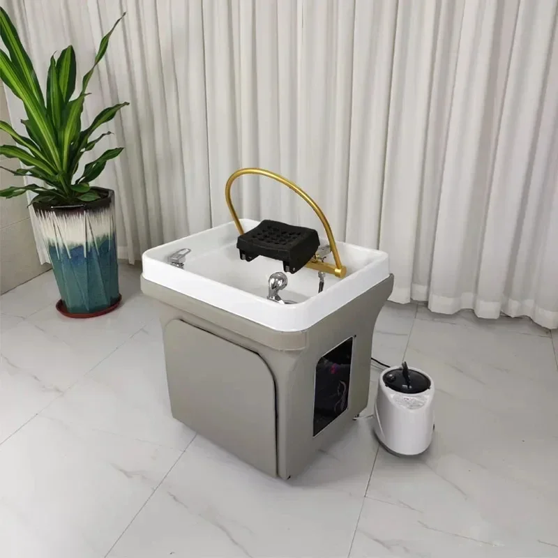 Mobile Shampoo Basin Beauty Salon Ear Cleaning Hair Care Center Health Water Circulation Head Treatment Fumigation Spa Machine