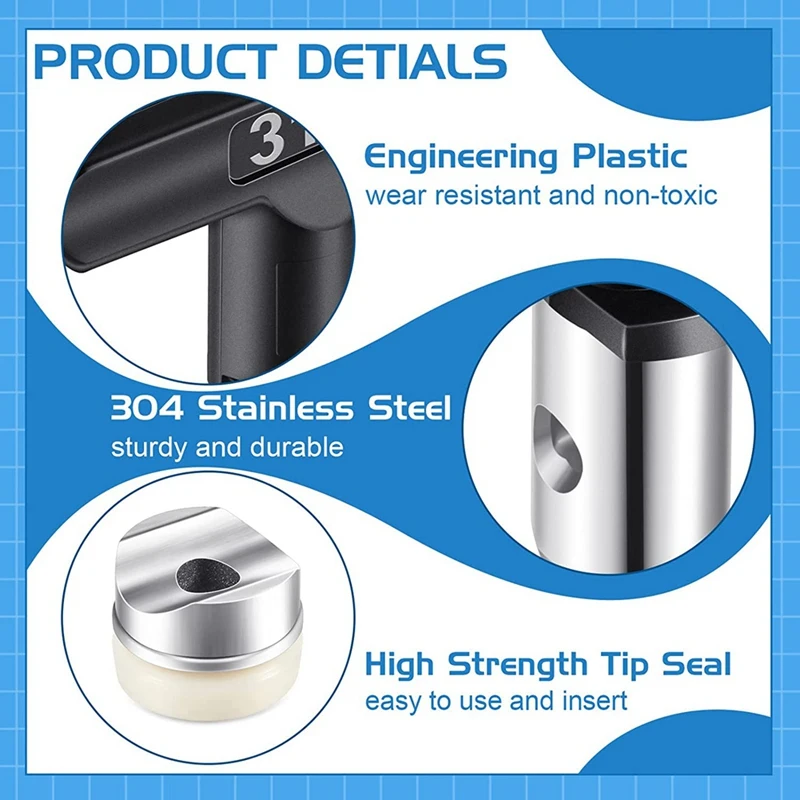 リバーシブルペイントスプレー,蛇口チップ,エアレススプレー機部品,新品,8個