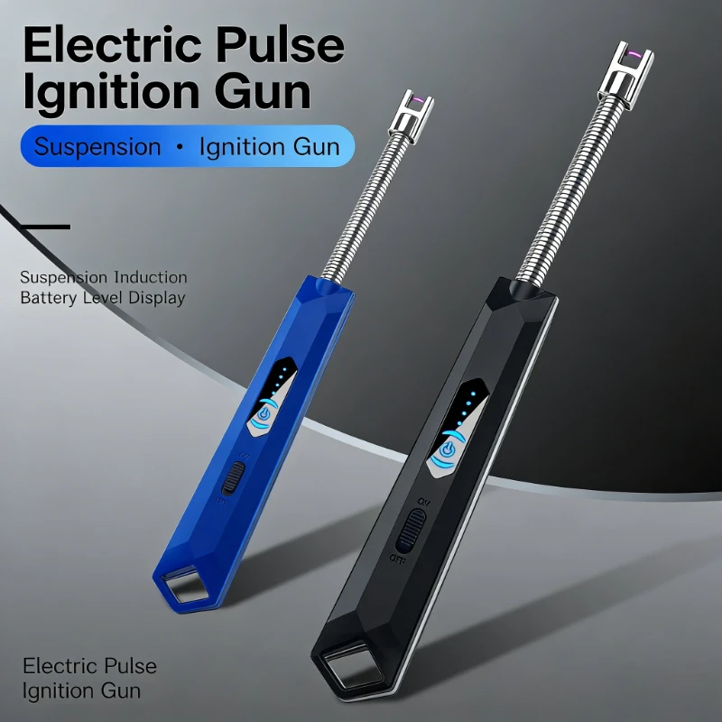 

Новый импульсный воспламенитель с сенсорным датчиком, дисплей мощности, USB перезаряжаемый ветрозащитный портативный уличный пистолет для зажигания для барбекю